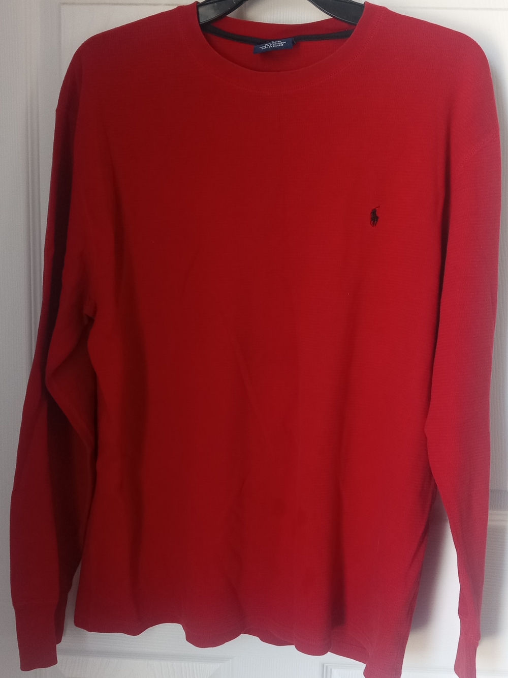 Polo by Ralph Lauren Red Crewneck Sweater with Embroidered Pony